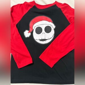 Nightmare Before Christmas Jack Skellington Long Sleeve Raglan shirt